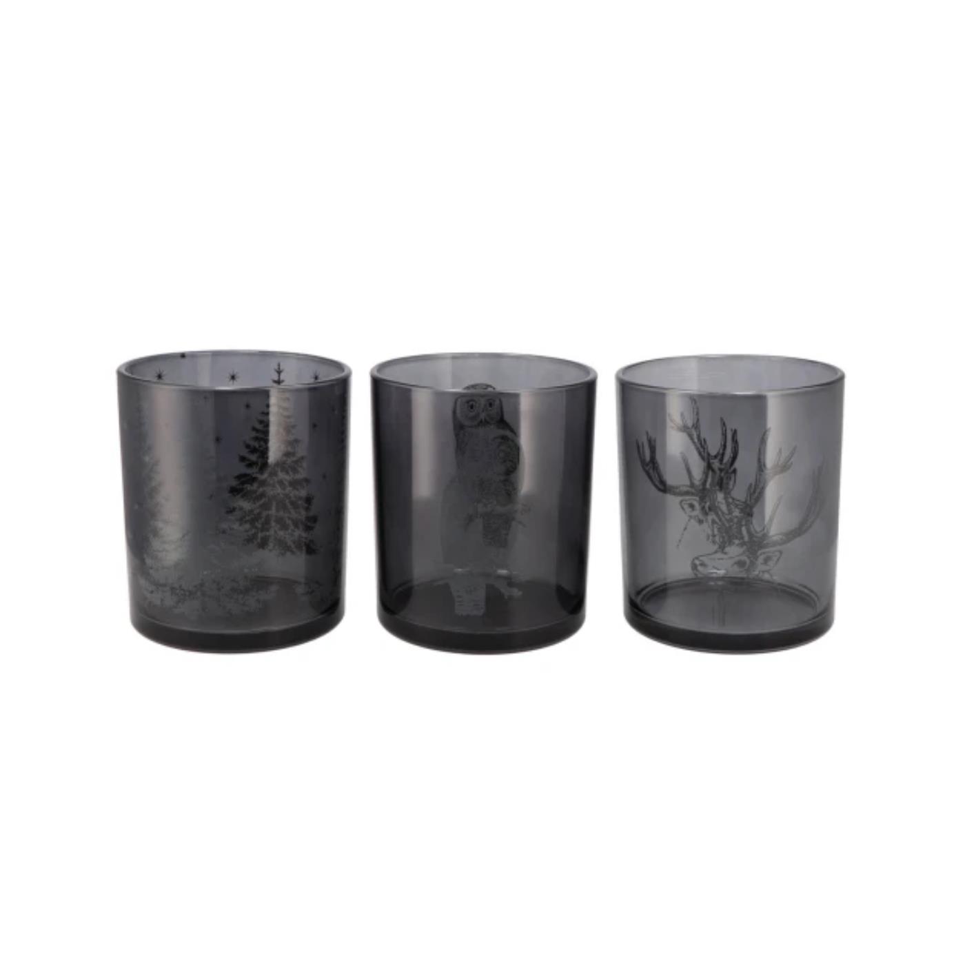 Theelichthouder Jolly glas 7x7x8cm | Merkloos