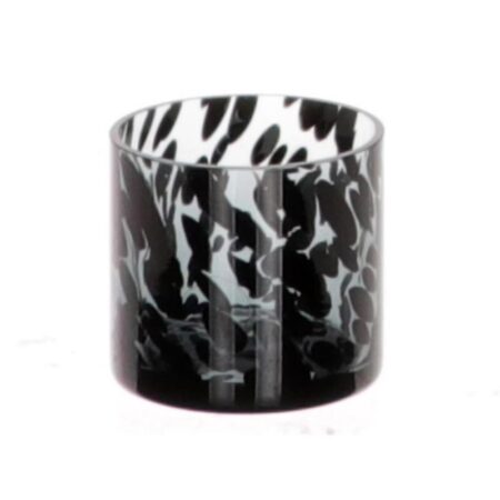 Theelichthouder Panterglas Ø8xh8cm grijs | HBX natural living
