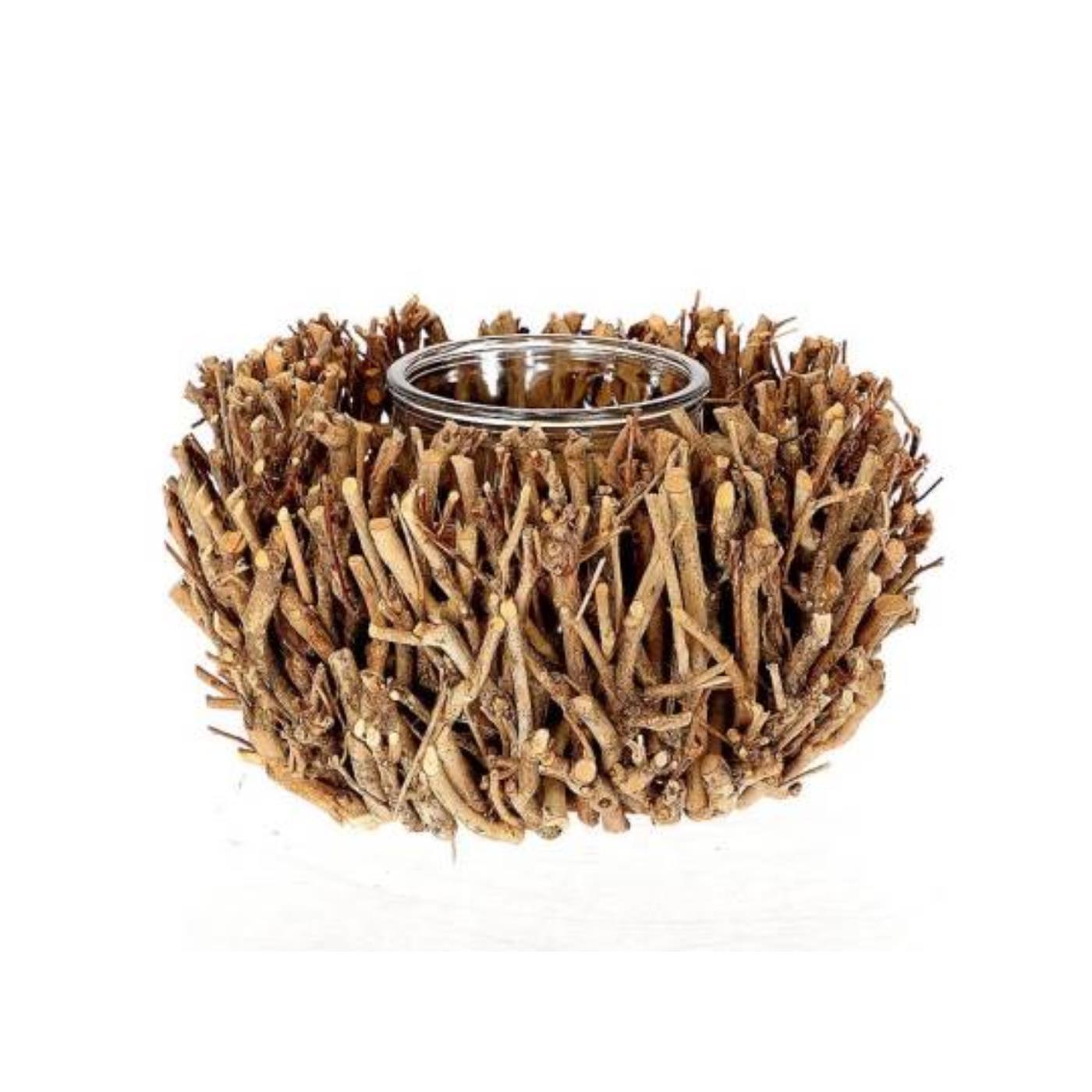 Theelichthouder Tea Branch D22H12 | HBX natural living
