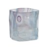 Theelichthouder glas H8cm blauw | Decoris