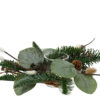 Theelichthouder met kerstgroen | Decoris