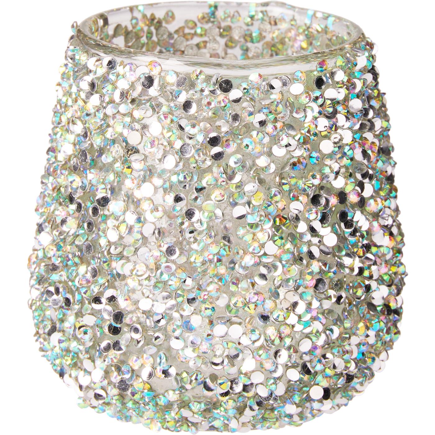 Theelichthouder met kralen multi H8cm | Home & Styling
