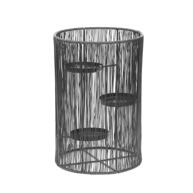 Theelichthouder metaal Ø20xh30cm | House of Nature
