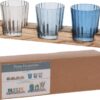 Theelichthouderset op houten plank | Home & Styling