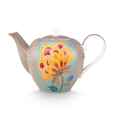 Theepot Blooming Tales Fantasy Khaki-blue | PiP Studio
