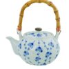 Theepot Cherry Blauw/Wit - Tokyo Design Studio - 700ml - 18.5 x 14 x 10cm | Tokyo Design Studio