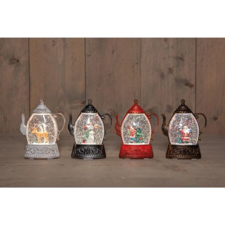 Theepot met glitterwater H14cm 4 ass | Anna's Collection
