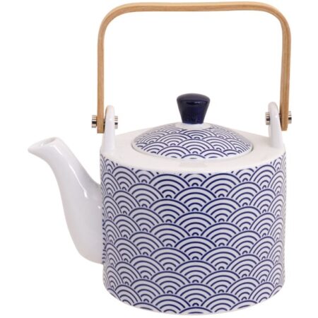 Theepot van porselein - Nippon Blue - Tokyo Design Studio - 800ml - 12 x 13cm | Tokyo Design Studio