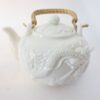 Theepot wit met draak | Dragon Euro Trade