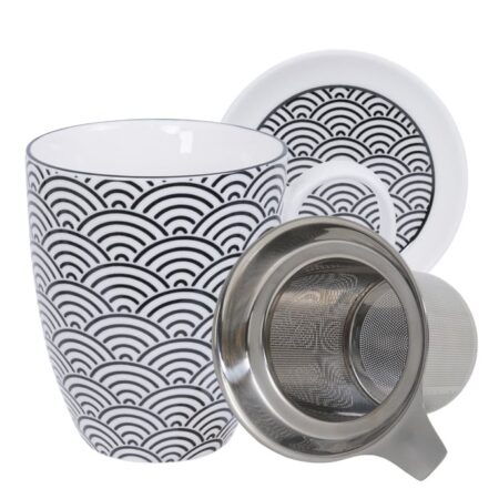 Theeset Nippon Black - Tokyo Design Studio - Golvenpatroon - 380ml 8