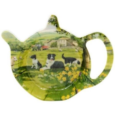 Theezakhouder met schaap en collie print | Leonardo Collection