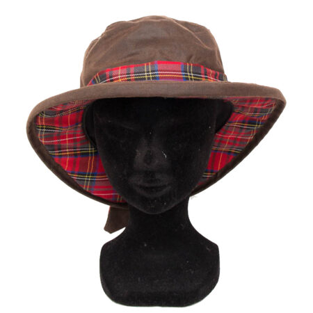 Thelma Wax Hoed Bruin / Rood | Hunter Outdoor
