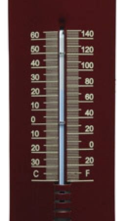 Thermometer Bordeaux rood / Créme blanco | Topemaille