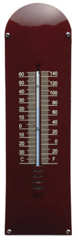 Thermometer Bordeaux rood / Créme blanco | Topemaille