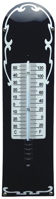 Thermometer Deco Blauw / Wit | Topemaille