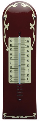 Thermometer Deco Bordeaux rood / crème | Topemaille