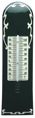 Thermometer Deco Groen / Crème | Topemaille