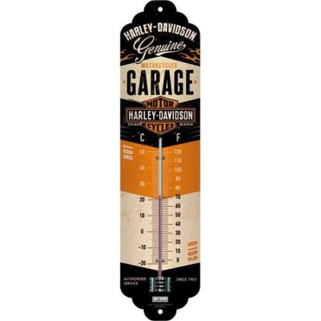 Thermometer Harley Davidson Garage | Nostalgic Art