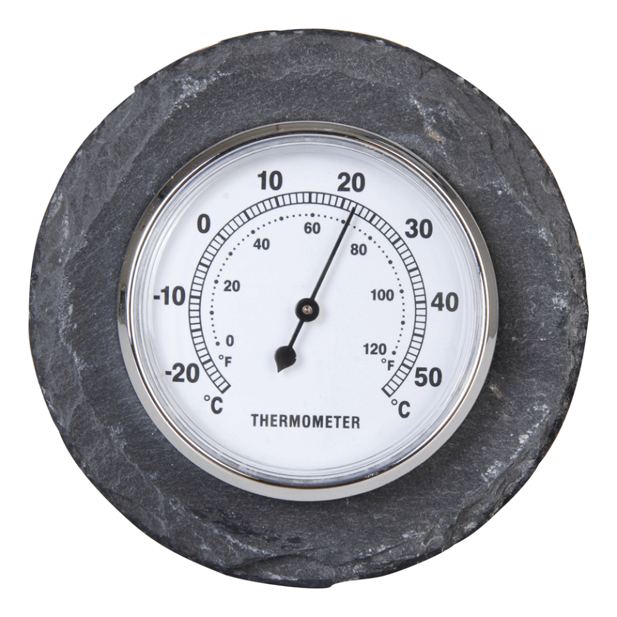Thermometer rond leisteen / Outhings | Esschert Design