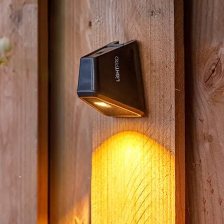 Tiga LED Wandlamp - 4.2 Watt - 85 Lumen - 3000K warm wit - 12V - 6-Staps Dimbaar - IP67 Waterdicht - Zwart | Lightpro