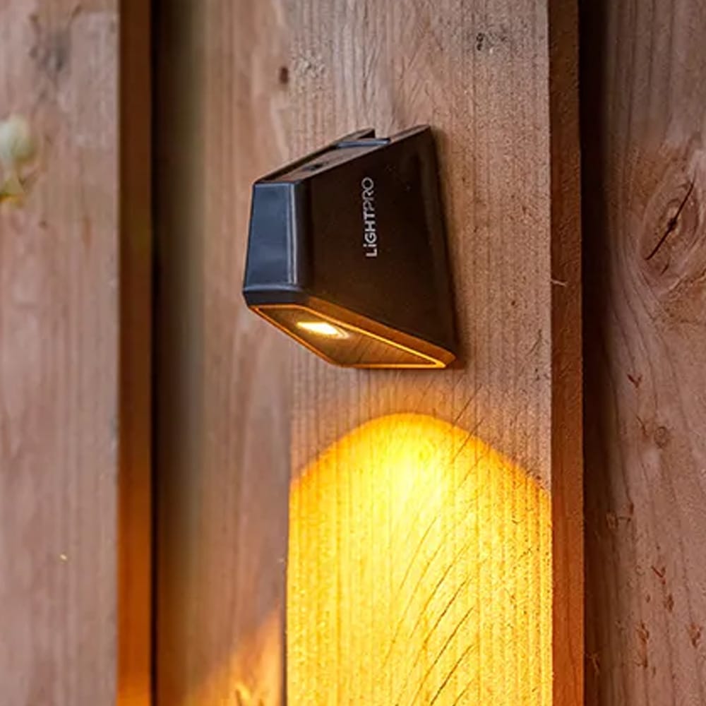 Tiga LED Wandlamp - 4.2 Watt - 85 Lumen - 3000K warm wit - 12V - 6-Staps Dimbaar - IP67 Waterdicht - Zwart | Lightpro
