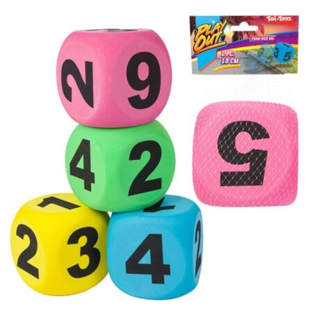 Toi Toys Foam dobbelsteen XXL 10cm | Toi-Toys