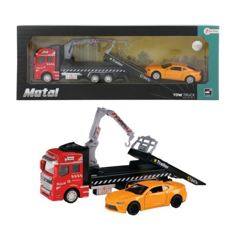 Toi Toys Sleepwagen met takel en auto | Toi-Toys