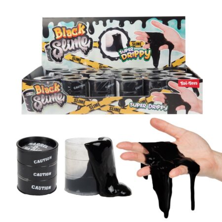 Toi-Toys Slijm in mini olievat zwart | Toi-Toys