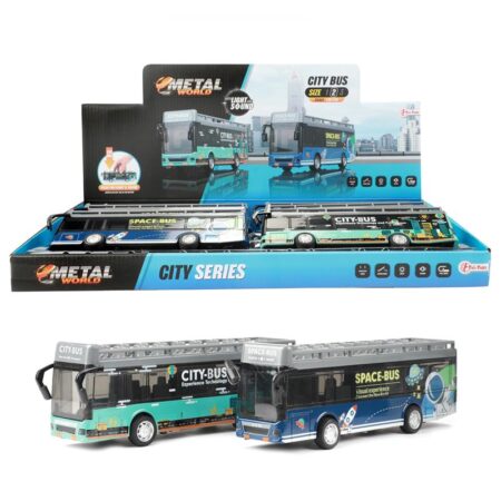 Toi Toys Stadsbus 21cm pull back | Toi-Toys