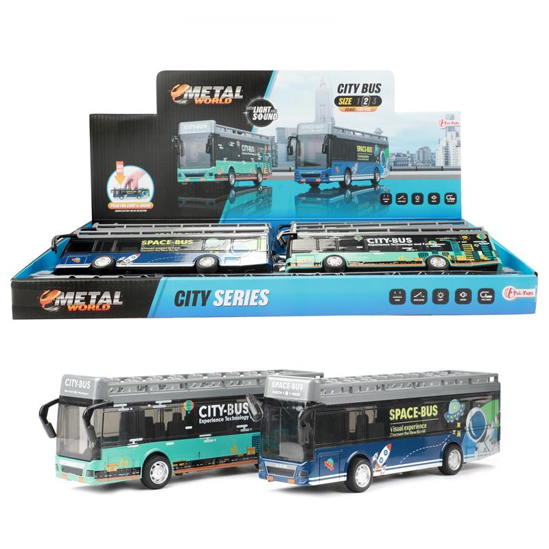 Toi Toys Stadsbus 21cm pull back | Toi-Toys