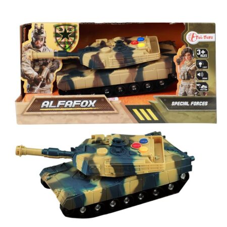 Toi Toys Tank militair 17cm frictie | Toi-Toys