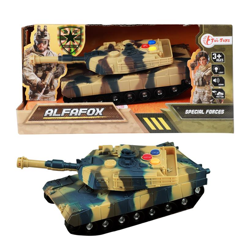 Toi Toys Tank militair 17cm frictie | Toi-Toys