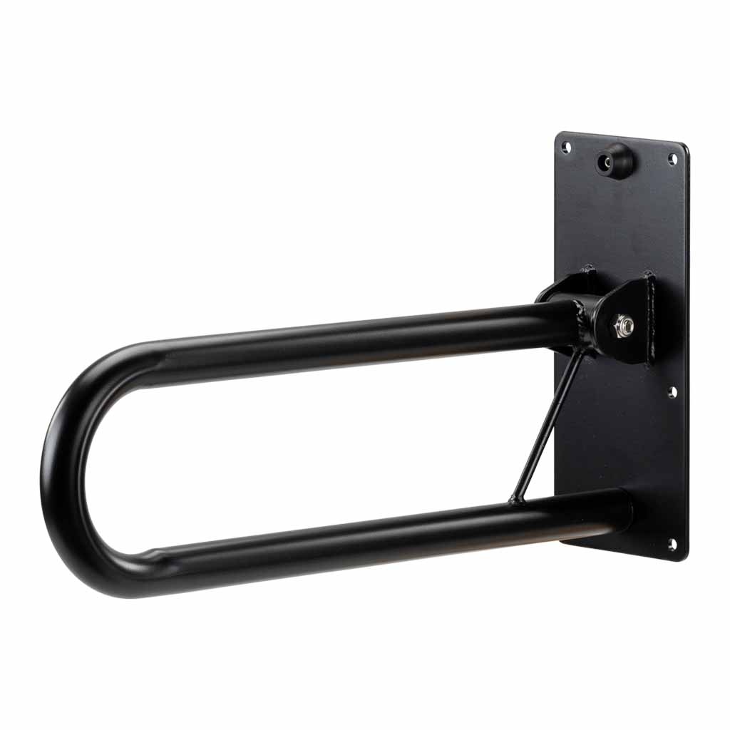Toiletbeugel opklapbaar 56 cm - Mat zwart | ThuiszorgwinkelXL