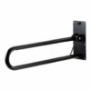 Toiletbeugel opklapbaar 76 cm - Mat zwart | ThuiszorgwinkelXL