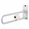 Toiletbeugel opklapbaar 76 cm met toiletrolhouder