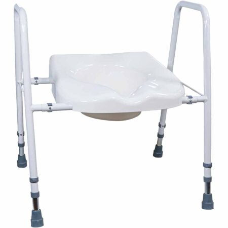 Toiletframe met zitting en Hygiëne uitsparing | ThuiszorgwinkelXL
