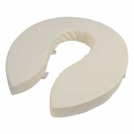 Toiletkussen 10 cm | Toiletverhoger | Zachte zitting toilet | Kleur: Wit | Afmetingen 41 x 35