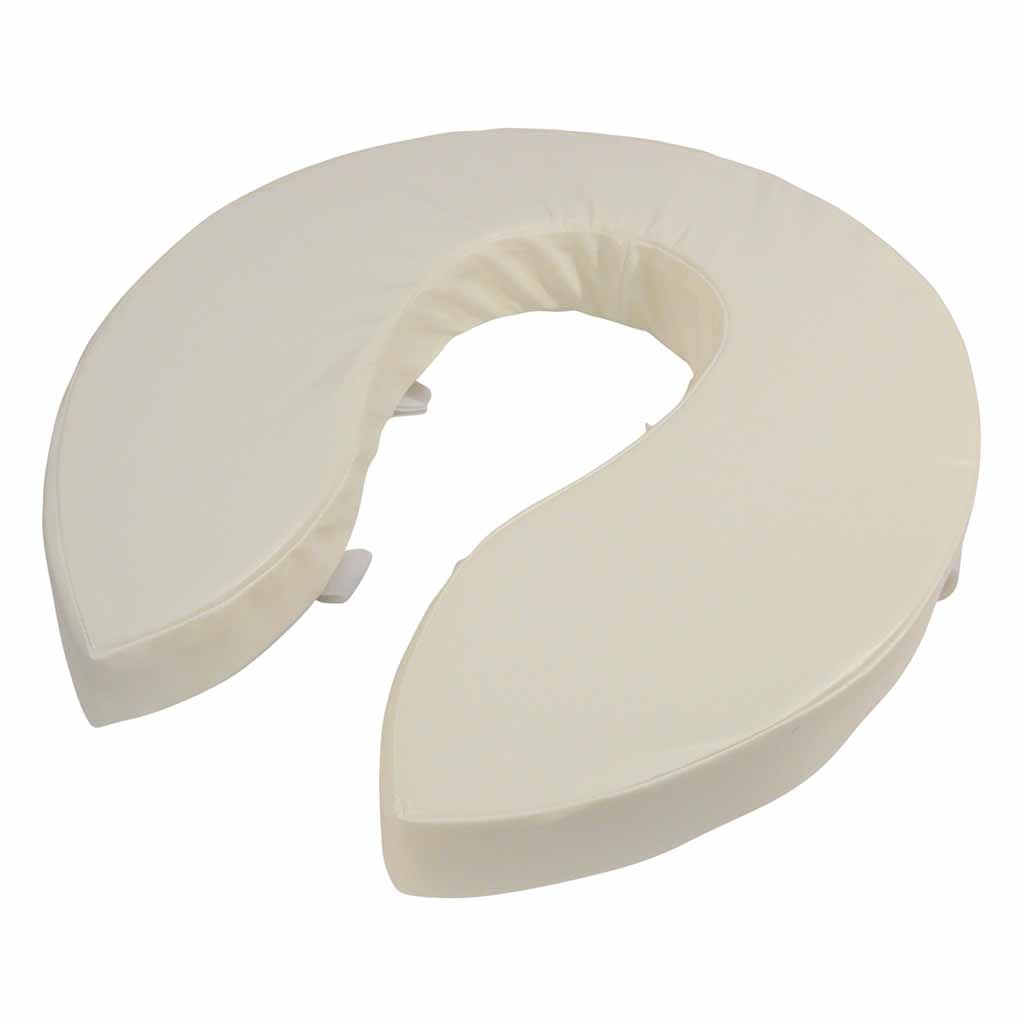 Toiletkussen 10 cm | Toiletverhoger | Zachte zitting toilet | Kleur: Wit | Afmetingen 41 x 35