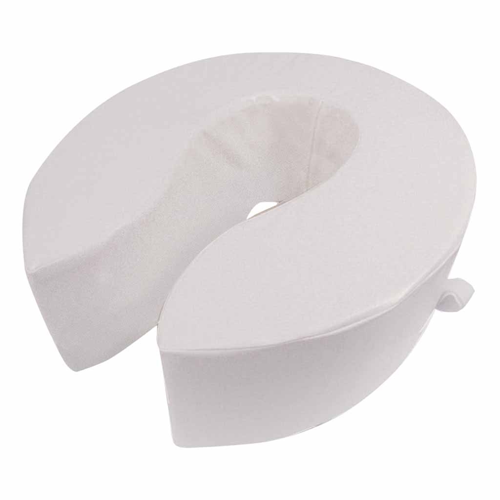 Toiletkussen 15 cm | Toiletverhoger | Zachte zitting toilet | Kleur: Wit | Afmetingen 41 x 35