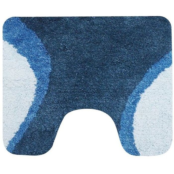 Toiletmat Blauw Metz 60x50cm | Wicotex