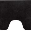 Toiletmat Zwart Caen 60X50cm | Wicotex