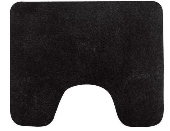 Toiletmat Zwart Caen 60X50cm | Wicotex