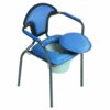 Toiletstoel Blauw | Zithoogte 48 cm | Zachte zitting | WC stoel | Po-stoel | PR50545-S | ThuiszorgwinkelXL