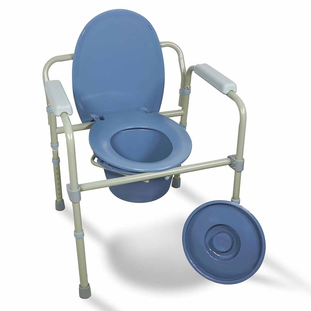 Toiletstoel met armsteunen in hoogte verstelbaar | ThuiszorgwinkelXL