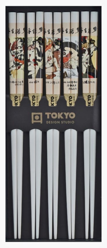 Tokyo Design Studio - Erotische Shunga Eetstokjes - 5 paar | Tokyo Design Studio