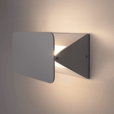 Toledo - LED Wandlamp - 6 Watt 280 Lumen - IP54 - 3000K - Kantelbare lichtbundel - Moderne Binnen en buitenlamp - Grijs | HOFTRONIC