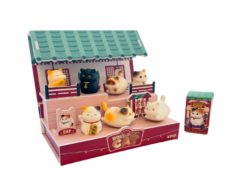 Tomi Roly-Poly Cat blind box random - Kenji | Kenji