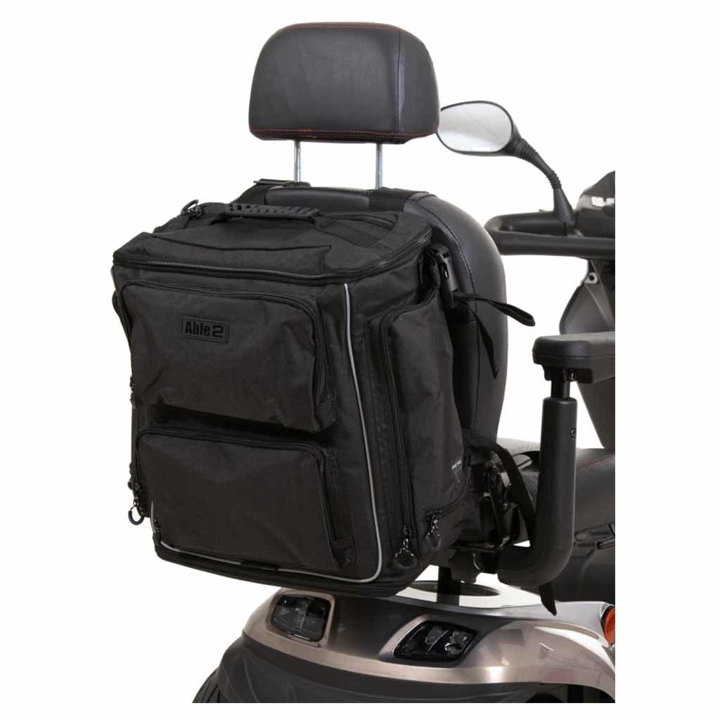 Torba Luxe rolstoeltas & scootmobieltas | Met opbergvak voor wandelstok | Zwart | PR34061-BK | ThuiszorgwinkelXL