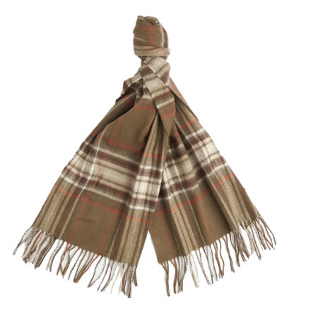 Torridon check Scarf Olive/warm Ginger | Barbour