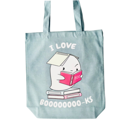 Totebag - I Love Booooooooks | Yuki the Ghost